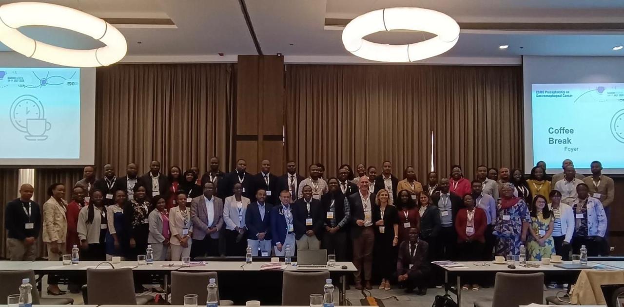 Large AFROC group photo during a conference break.